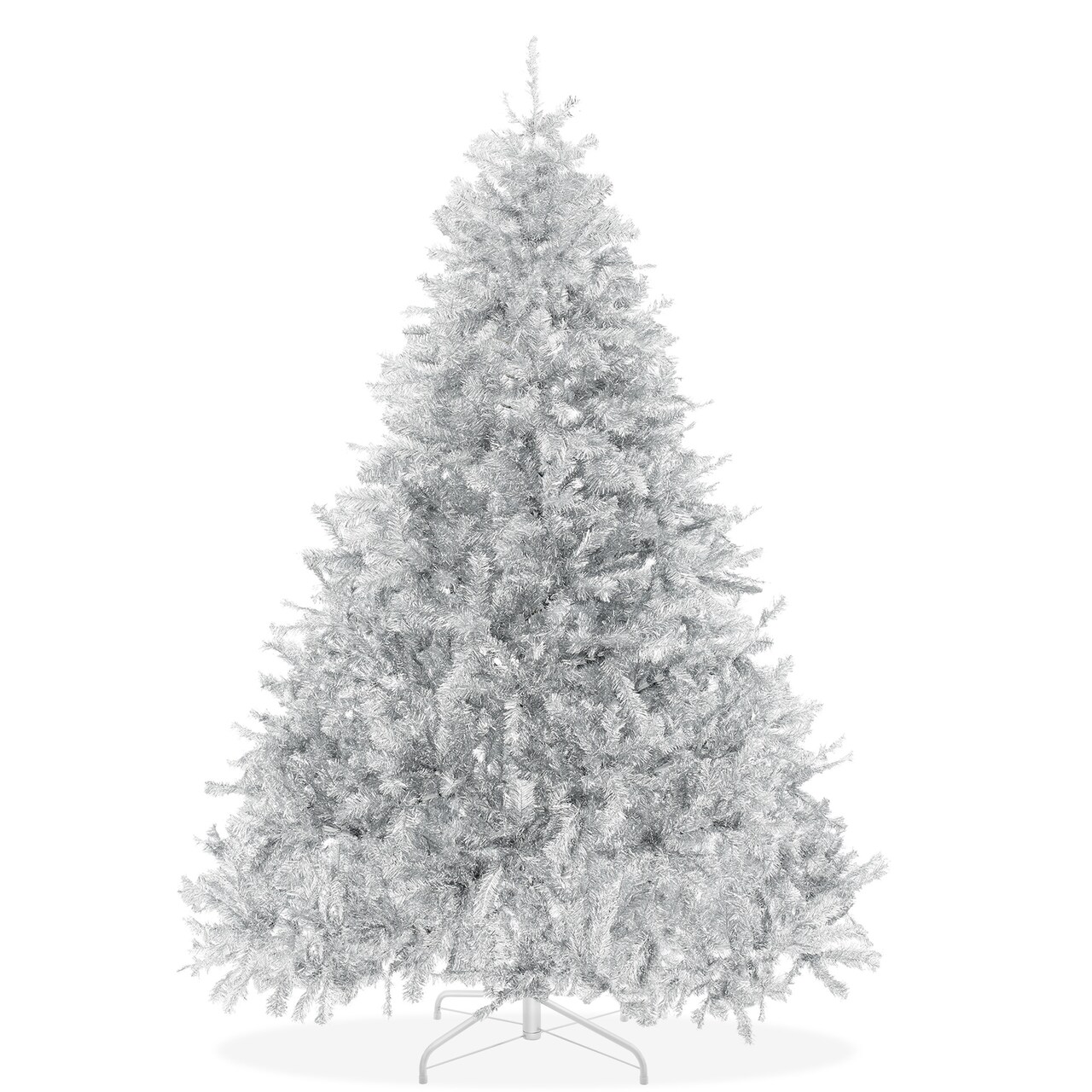 Casafield Spruce Artificial Holiday Christmas Tree with Sturdy Metal Stand